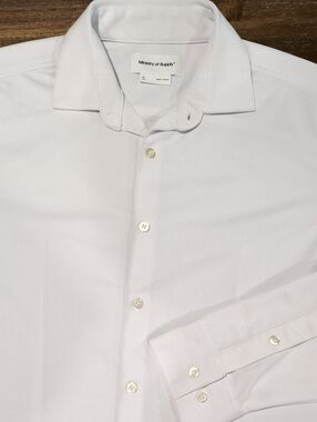 Ministry of Supply Men's White Dress Shirt Medium
